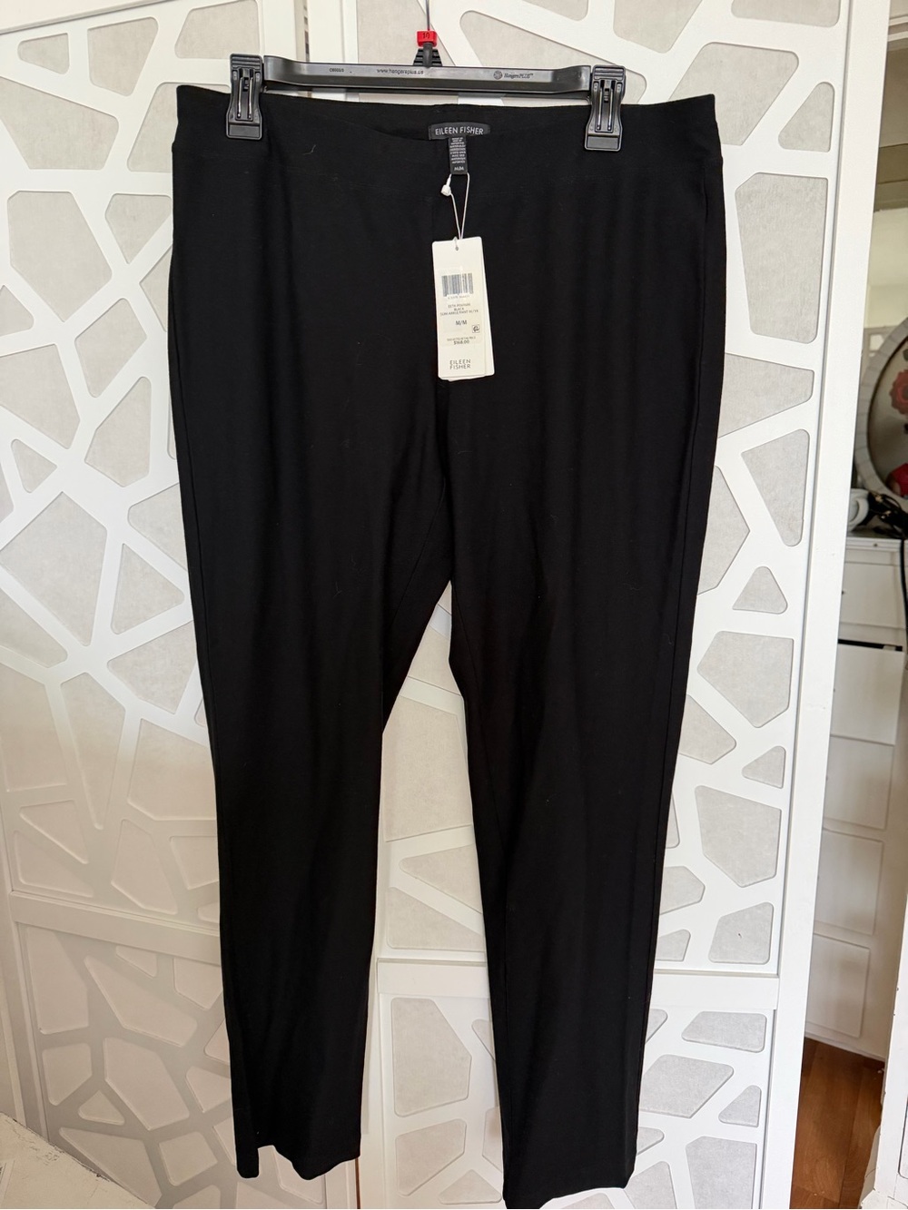 Eileen Fisher Black Pull-On Stretch Pants
